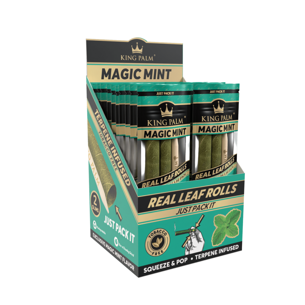 King Palm - Slim - 2 Stück - Magic Mint - Display - 20 Stück