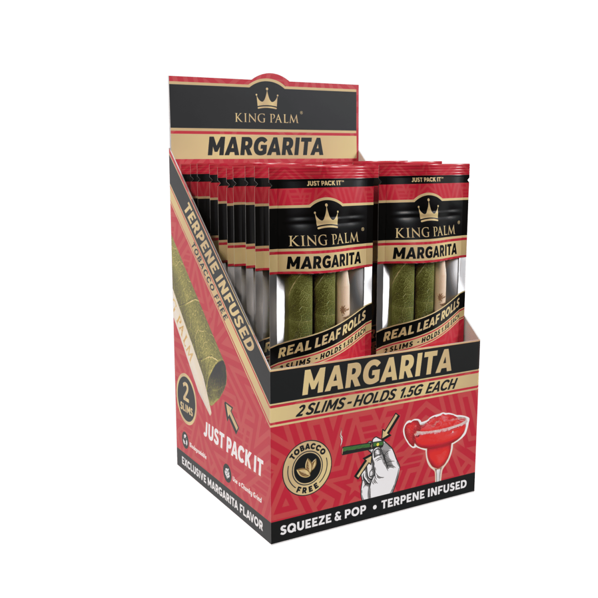 King Palm - Slim - 2 Stück - Margarita - Display - 20 Stück