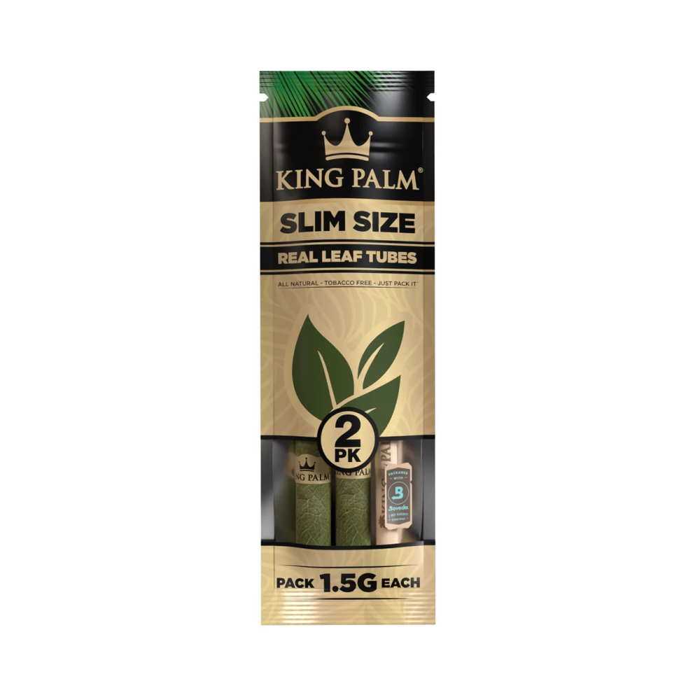 King Palm - Slim - 2 Stück - Natural - Display - 20 Stück