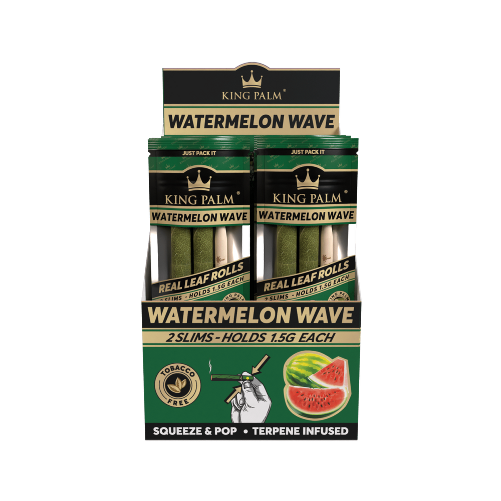 King Palm - Slim - 2 Stück - Watermelon Wave - Display - 20 Stück