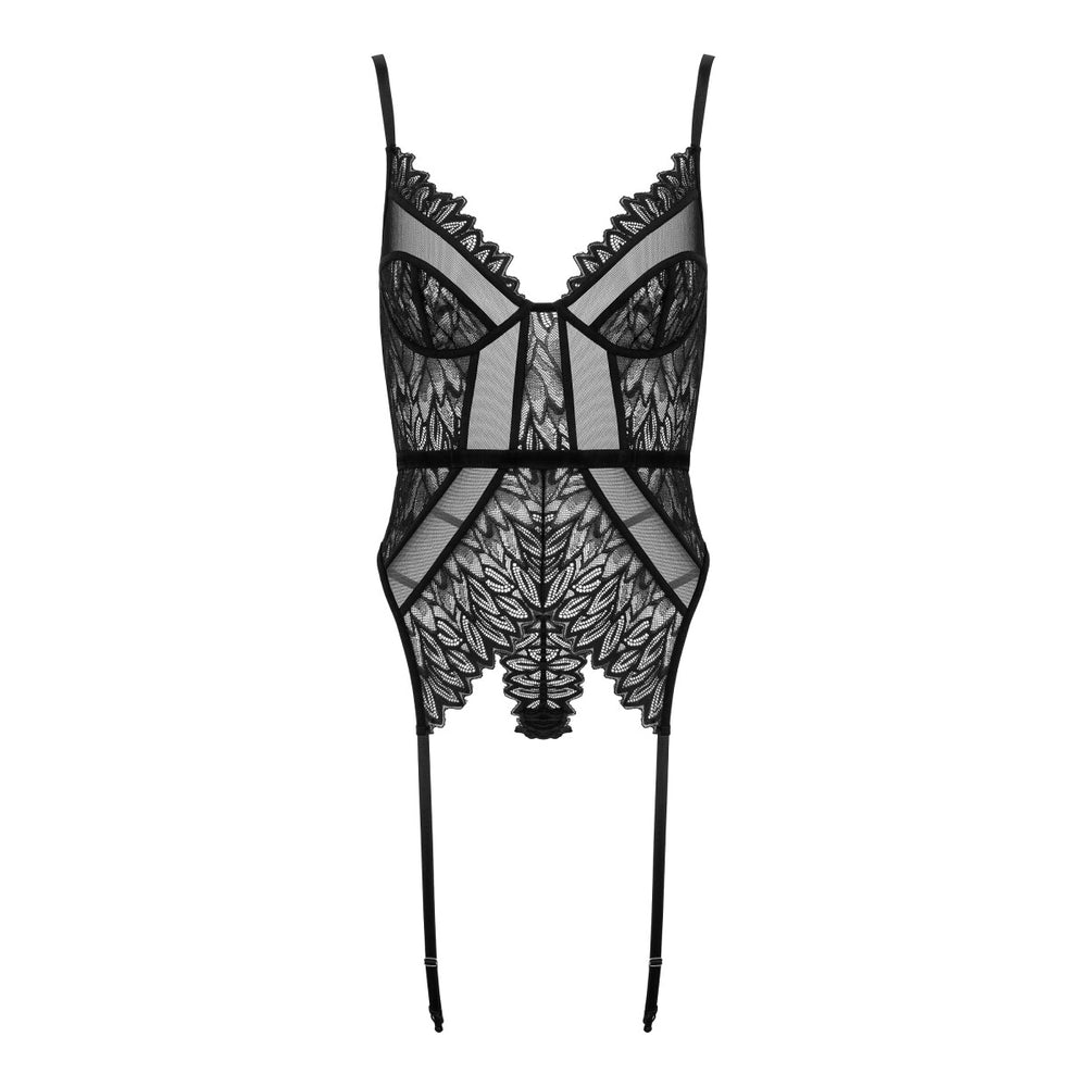 KO CO102 corset & thong black