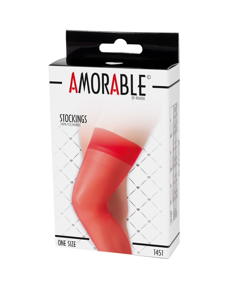 Amorable by Rimba - Strümpfe - One Size - Rot