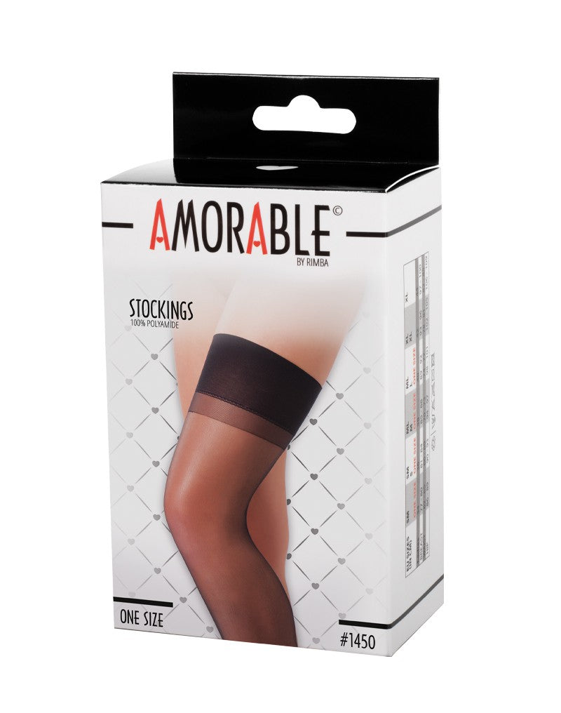 Amorable by Rimba - Strümpfe - One Size - Schwarz