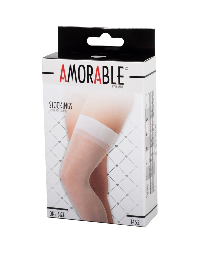 Amorable by Rimba - Strümpfe - One Size -Weiß