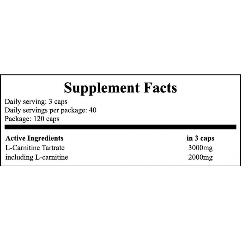 L-Carnitine 3000 - 120caps.