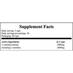 L-Carnitine 3000 - 60caps.