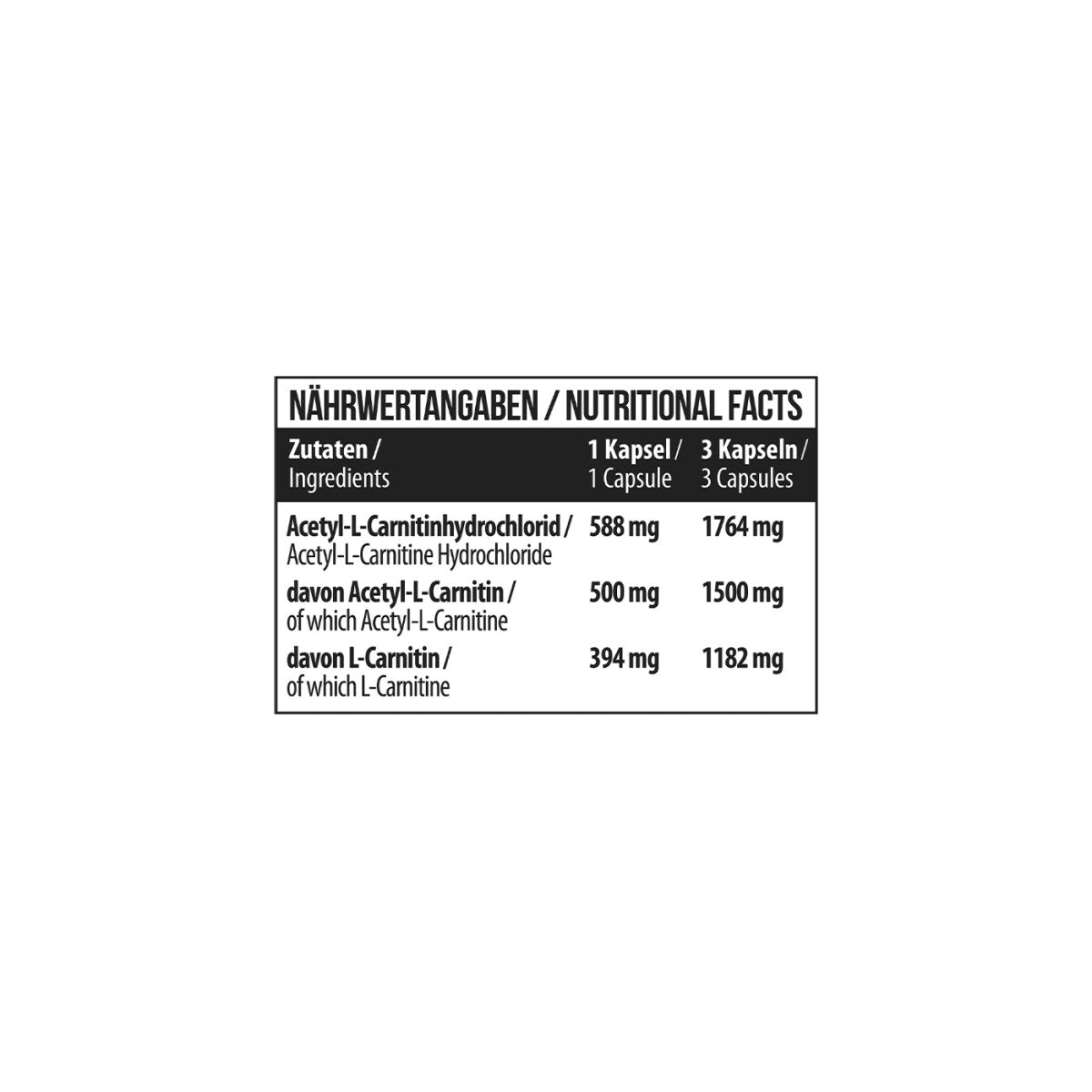 L-Carnitine Acetyl 180 Kapseln