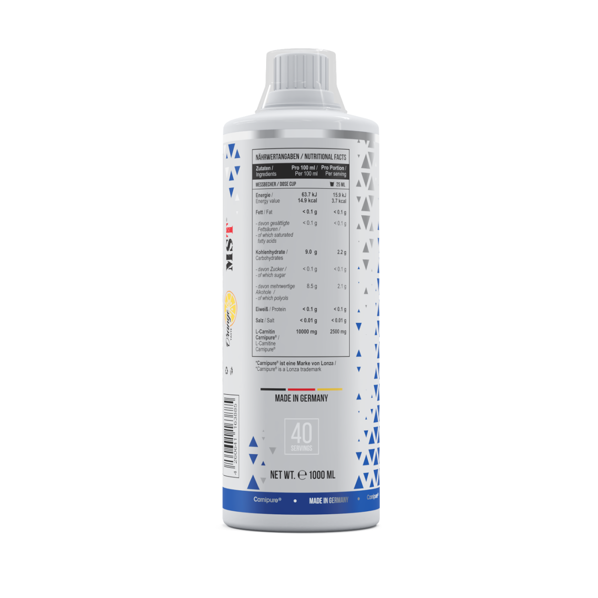 L-Carnitine Carnipure 100 000 Orange 1000 ml