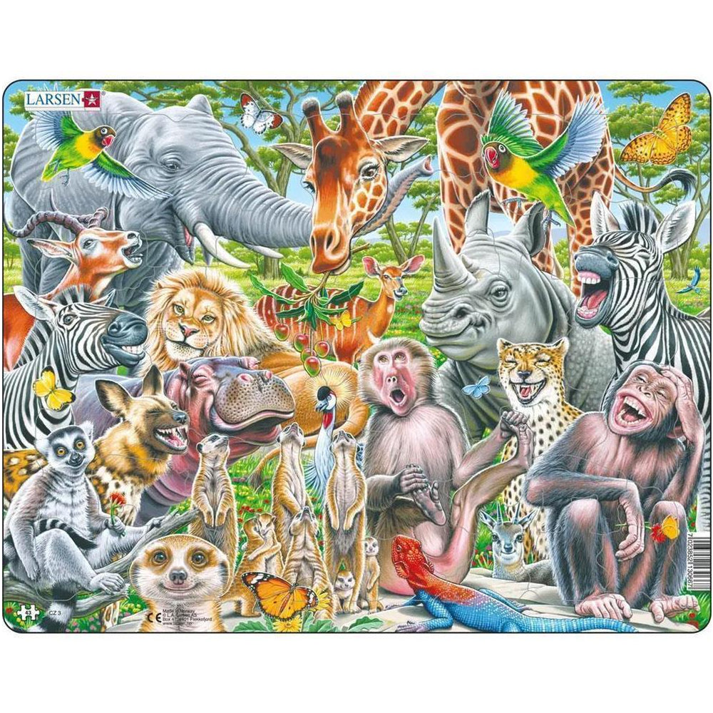 Puzzle Glückliche Afrika-Tiere, 43 Teile