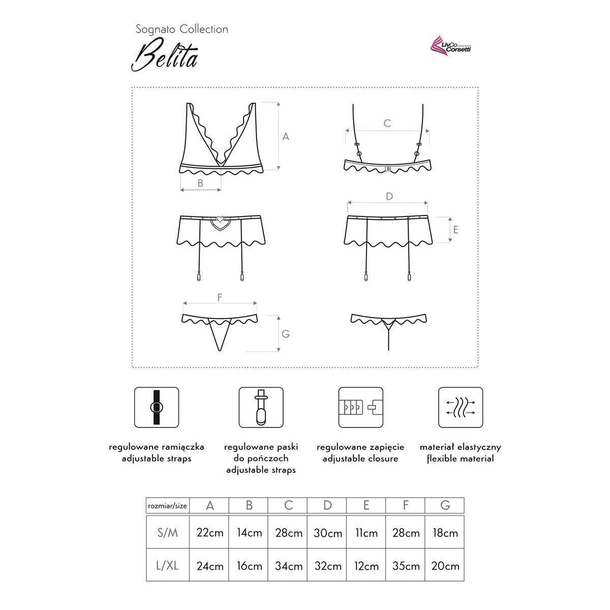 LC Belita 3pcs set black