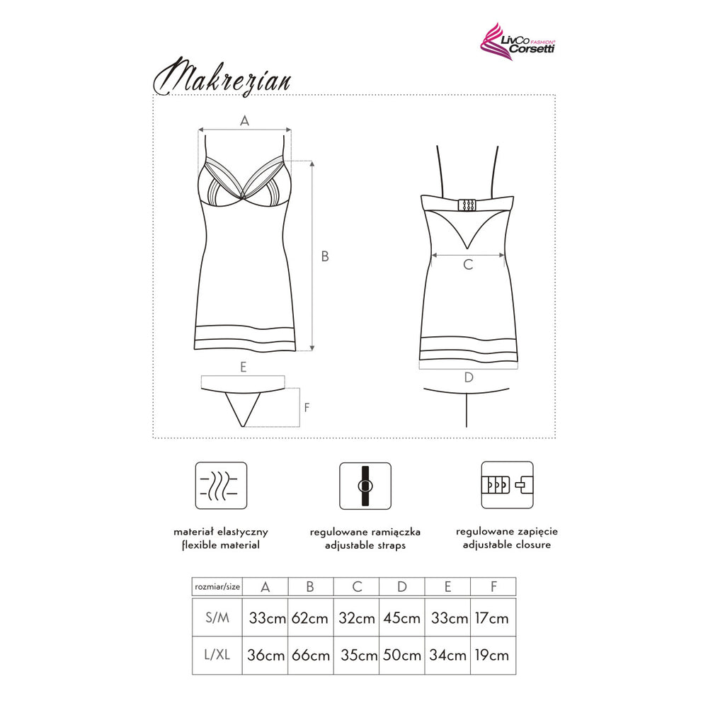 LC Makrezian chemise black