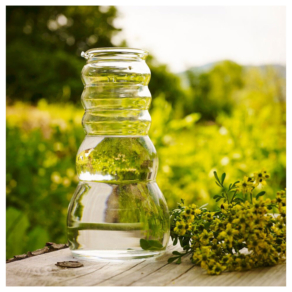 Cadus Wasserkrug 1 Liter, Lebensblume weiss