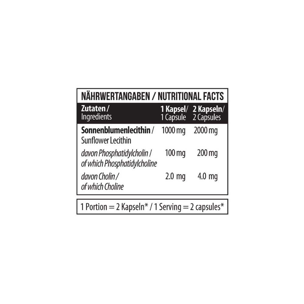 Lecithin Sunflower 180 Kapseln