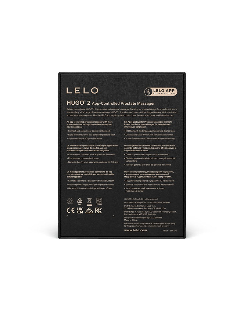 11: LELO - Hugo 2 - Prostata-Massagegerät (mit App-Steuerung) - Schwarz
