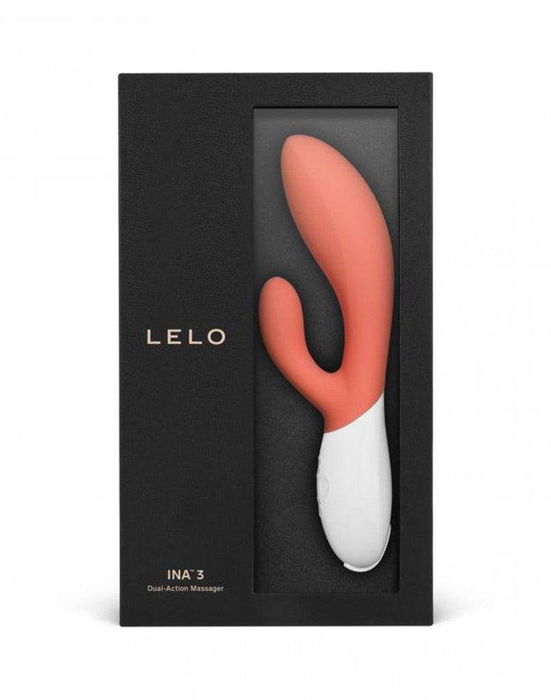 2: LELO - Ina 3 - Rabbit Vibrator - Coral