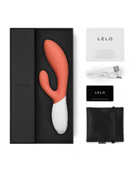 3: LELO - Ina 3 - Rabbit Vibrator - Coral