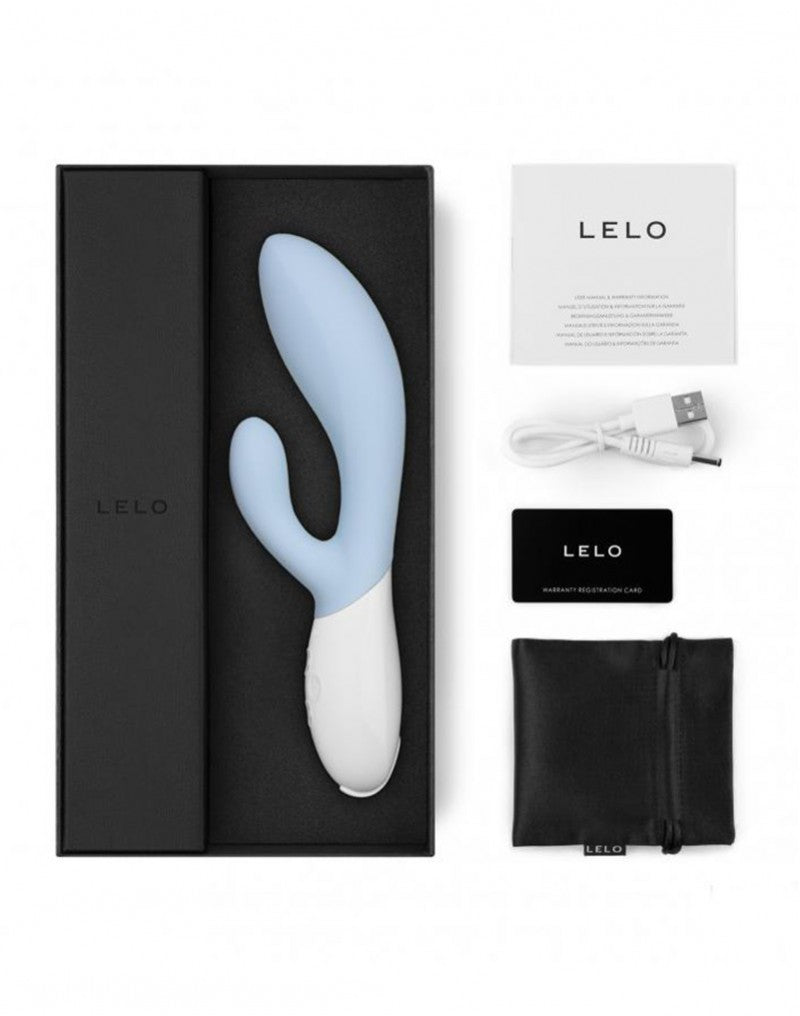 3: LELO - Ina 3 - Rabbit Vibrator - Seafoam