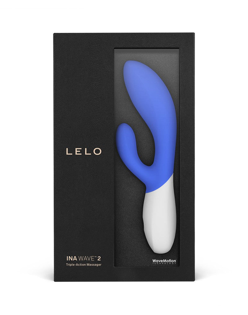 2: LELO - Ina Wave 2 - Rabbit Vibrator - California Sky