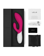 3: LELO - Ina Wave 2 - Rabbit Vibrator - Cerise