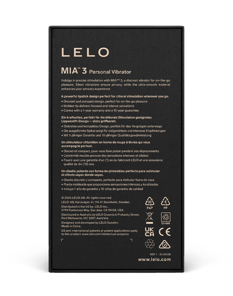 7: Lelo - Mia 3 - Pucker Up - Schwarz