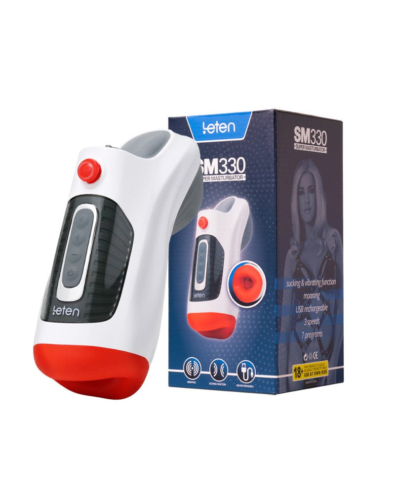 9: Leten - SM 330 - Automatischer Masturbator mit Vibrations-, Saug- und Stöhnfunktion