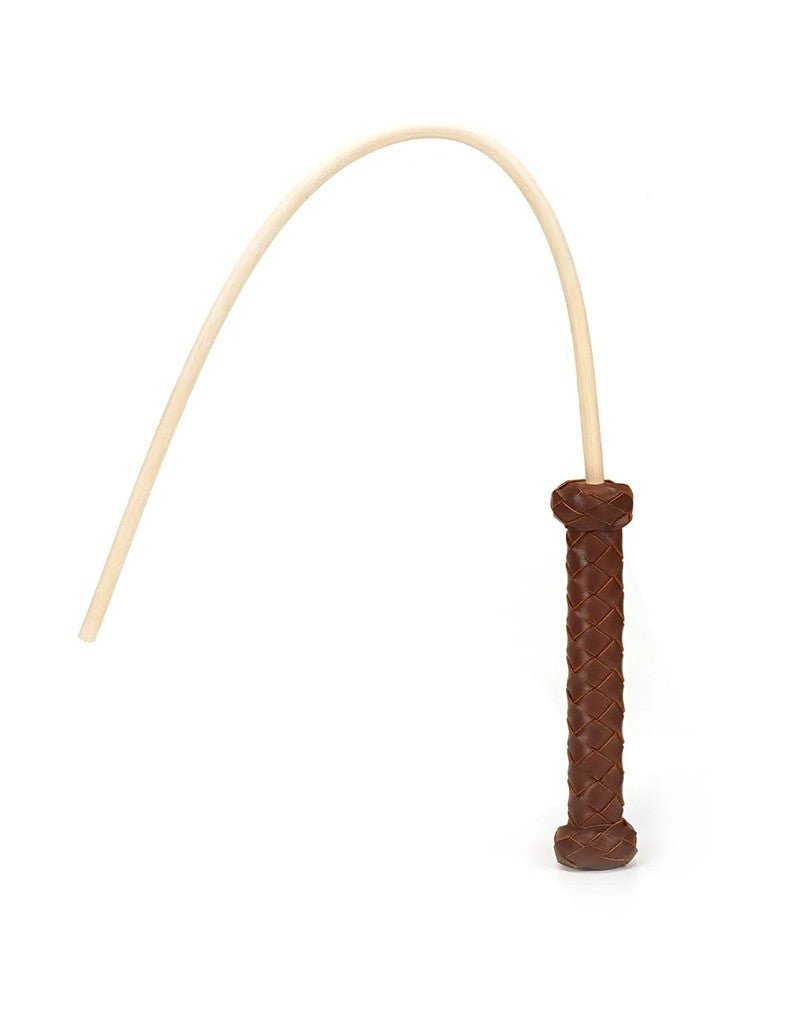 Liebe Seele - Spazierstock mit Ledergriff - Braun