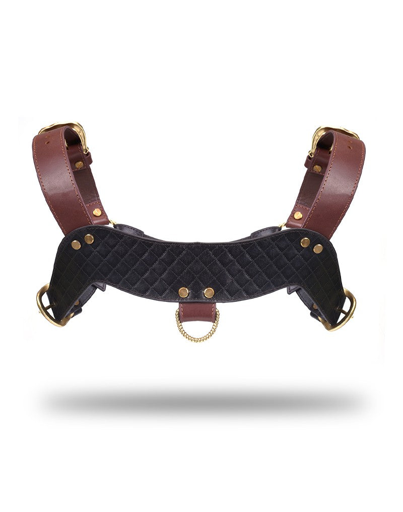 Liebe Seele - Ledersattel - Schwarz, Braun & Gold