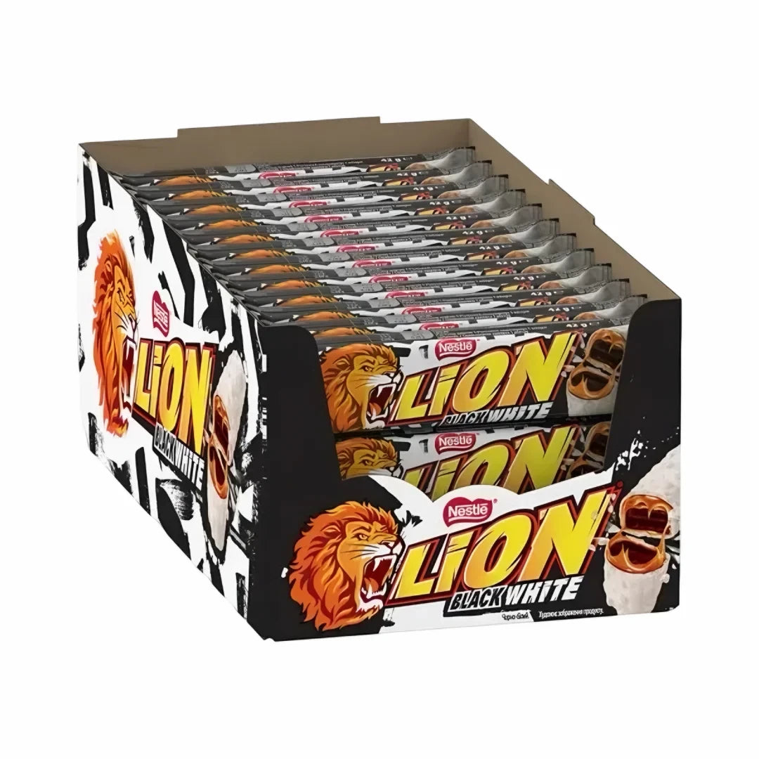 Lion Black & White Riegel 42g
