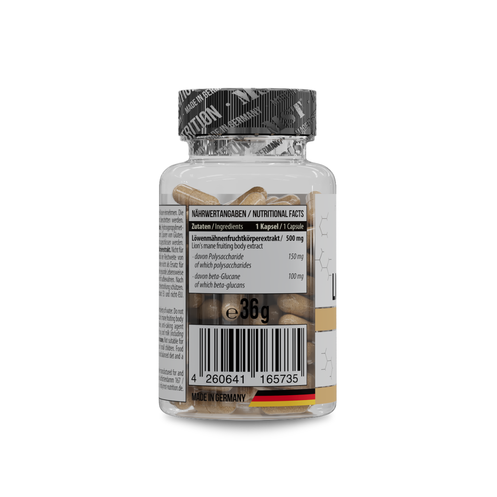Lions Mane Mushroom 60 Kapseln