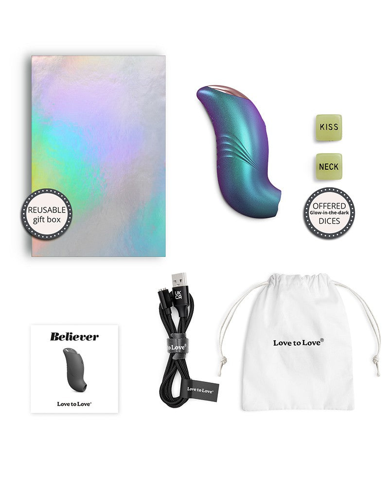 Love to Love - Believer - Klitoris-Vibrator - Türkis