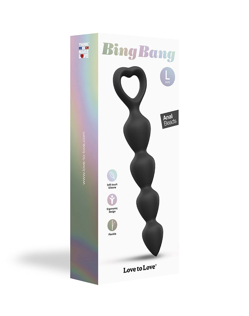 2: Love to Love - Bing Bang Größe L - Analkugeln - Schwarz