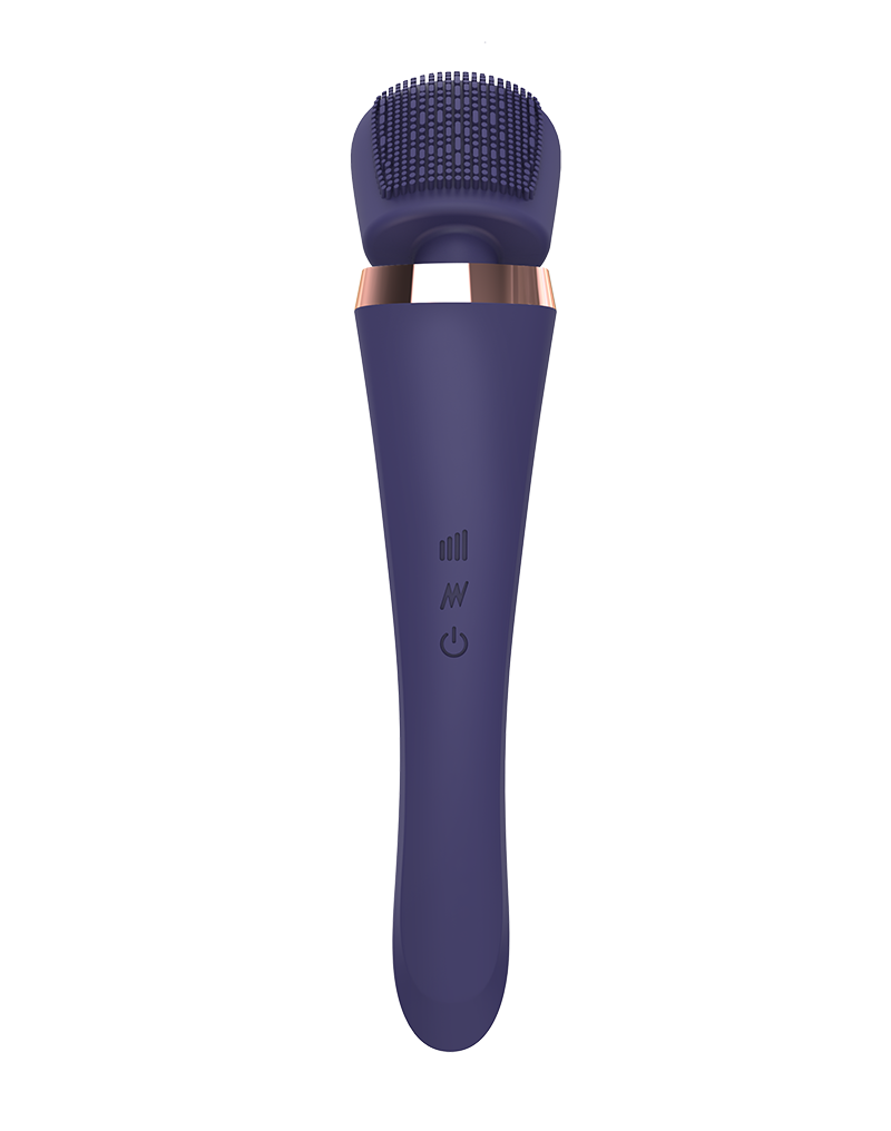 8: Love to Love - Brush Crush - Zauberstab Vibrator - Indigo