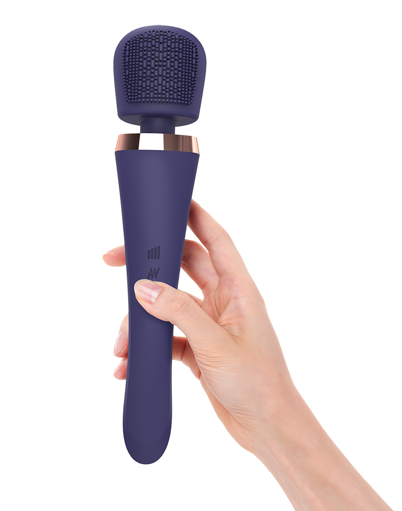 9: Love to Love - Brush Crush - Zauberstab Vibrator - Indigo