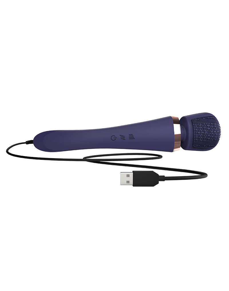 12: Love to Love - Brush Crush - Zauberstab Vibrator - Indigo