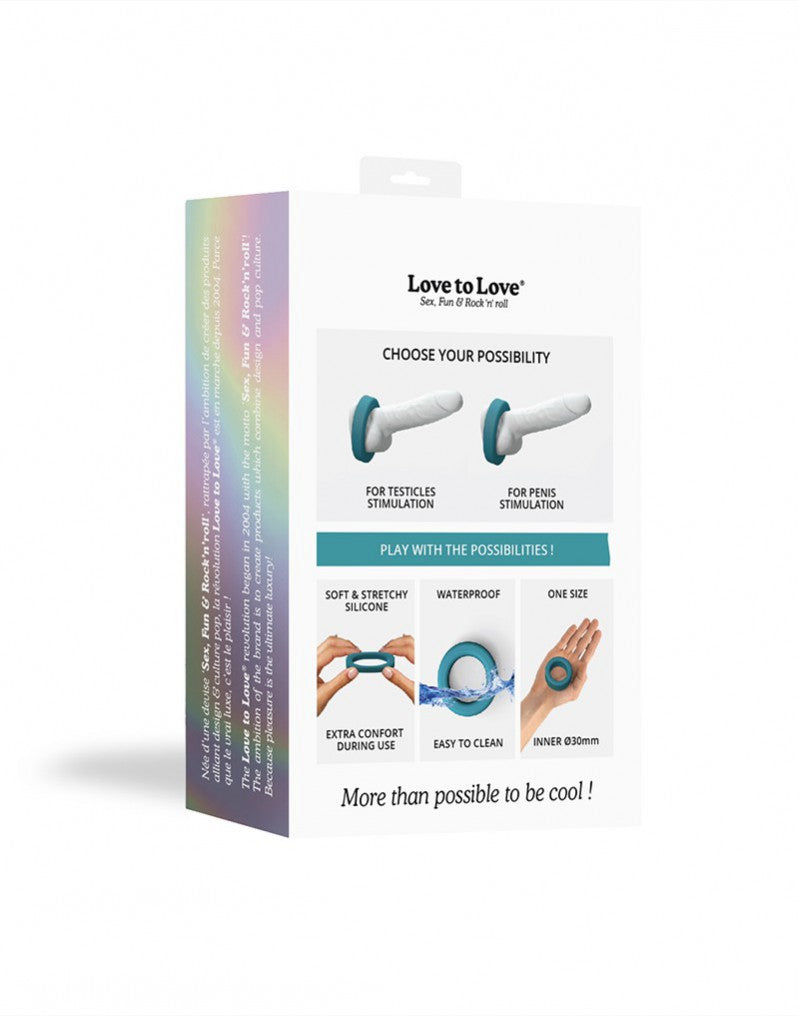 Love to Love - Cool Ring - Cockring - Blau