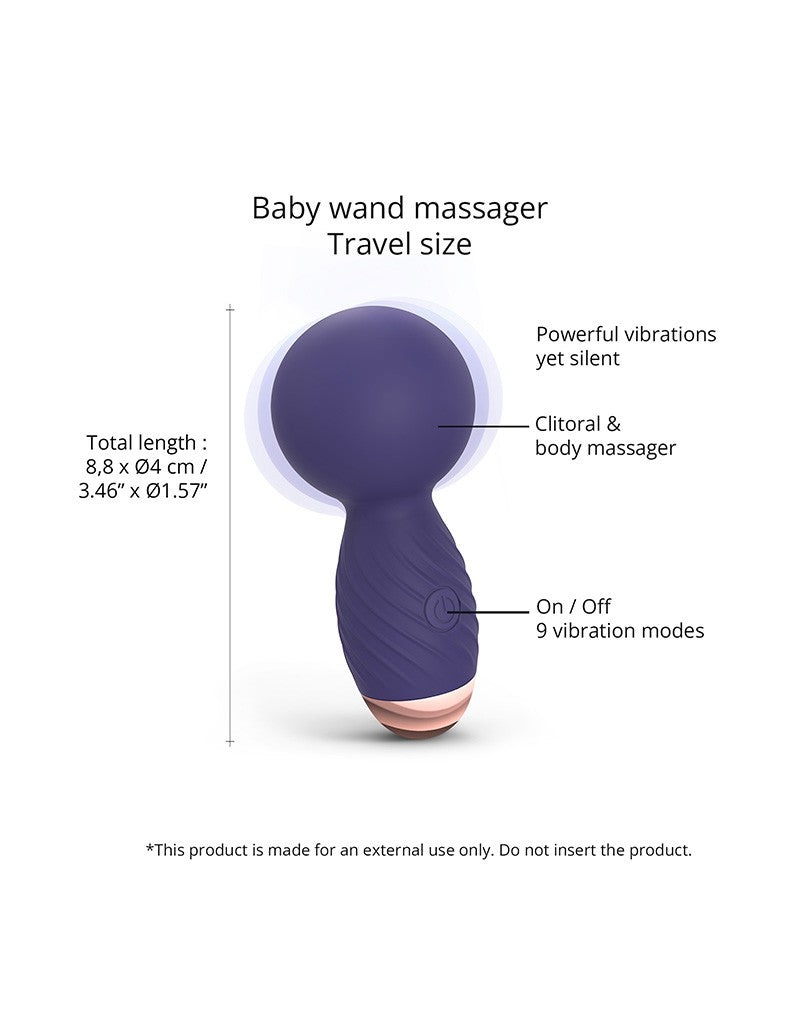 4: Love to Love - Itsy Bitsy - Mini Wand Vibrator - Indigo