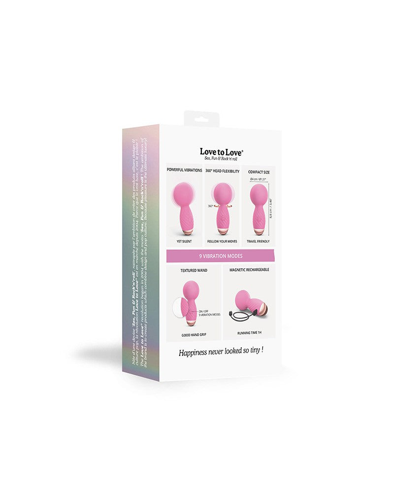 7: Love to Love - Itsy Bitsy - Mini Wand Vibrator - Pink
