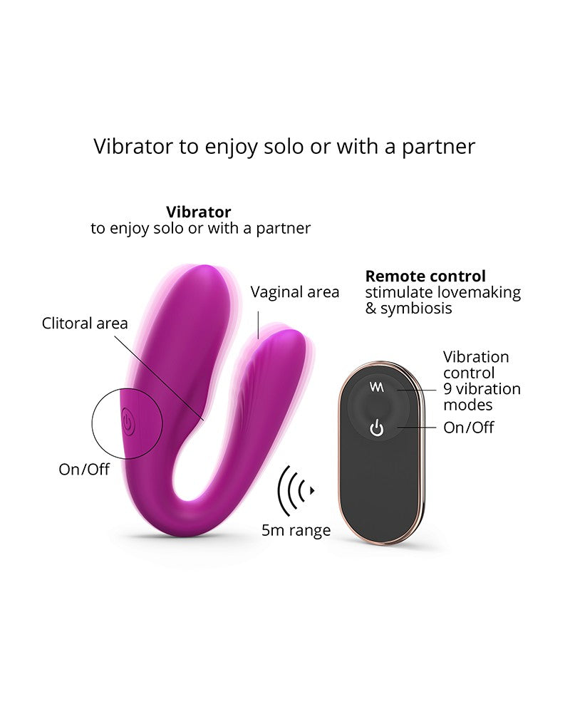 6: Love to Love - Match Up - Paar-Vibrator mit Fernbedienung - Rosa