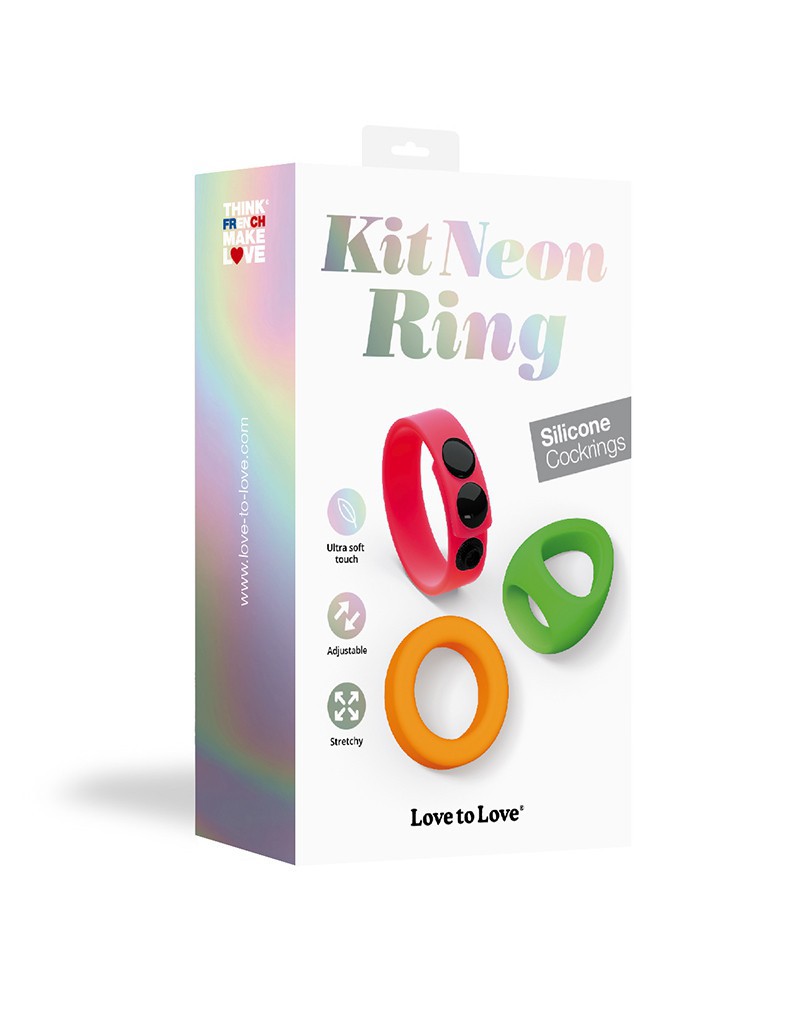 2: Love to Love - Neon Ring Kit - Set mit 3 Cockringen