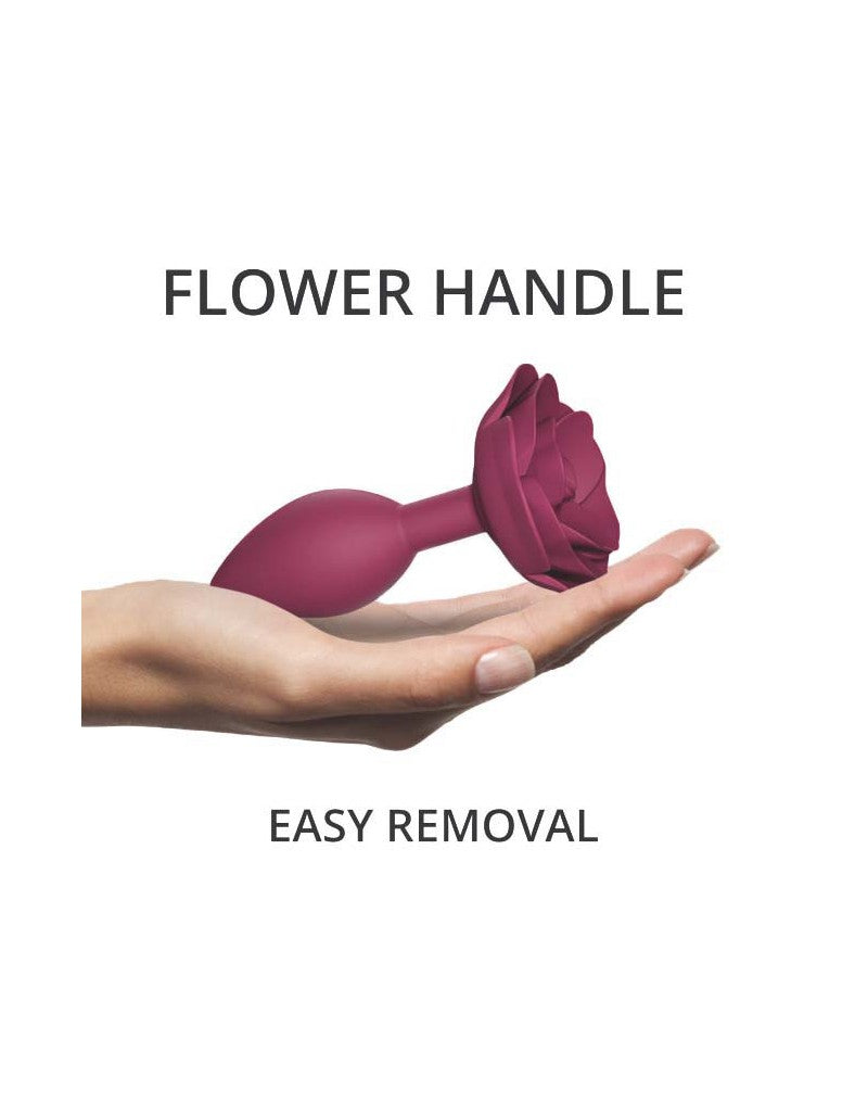 5: Love to Love - Open Roses Größe M - Analplug - Plum