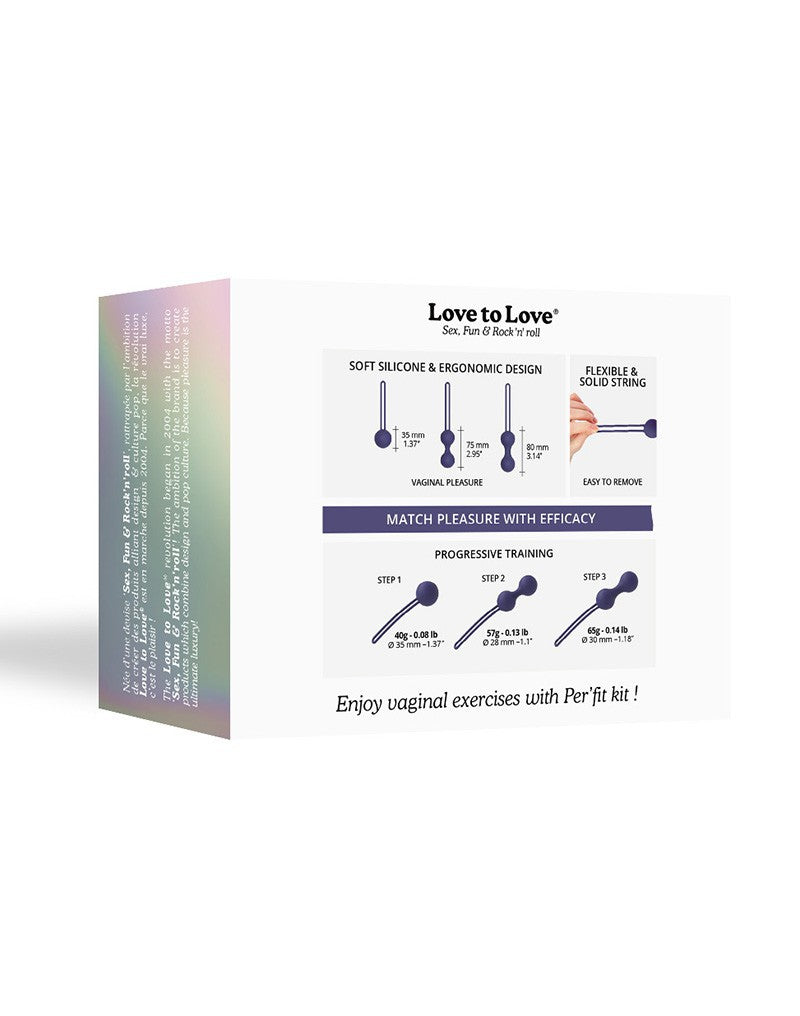 17: Love to Love - Per'Fit Kit - Kegelkugelset - Indigo