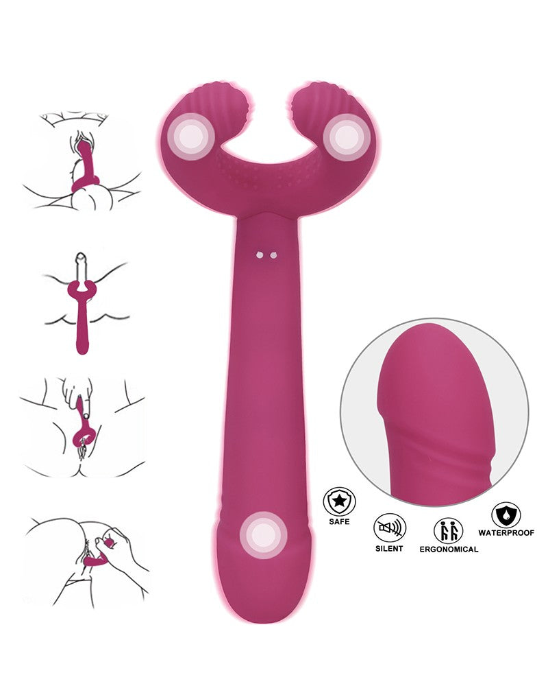 9: Love to Love - Please Me - Multi Vibrator - Plum