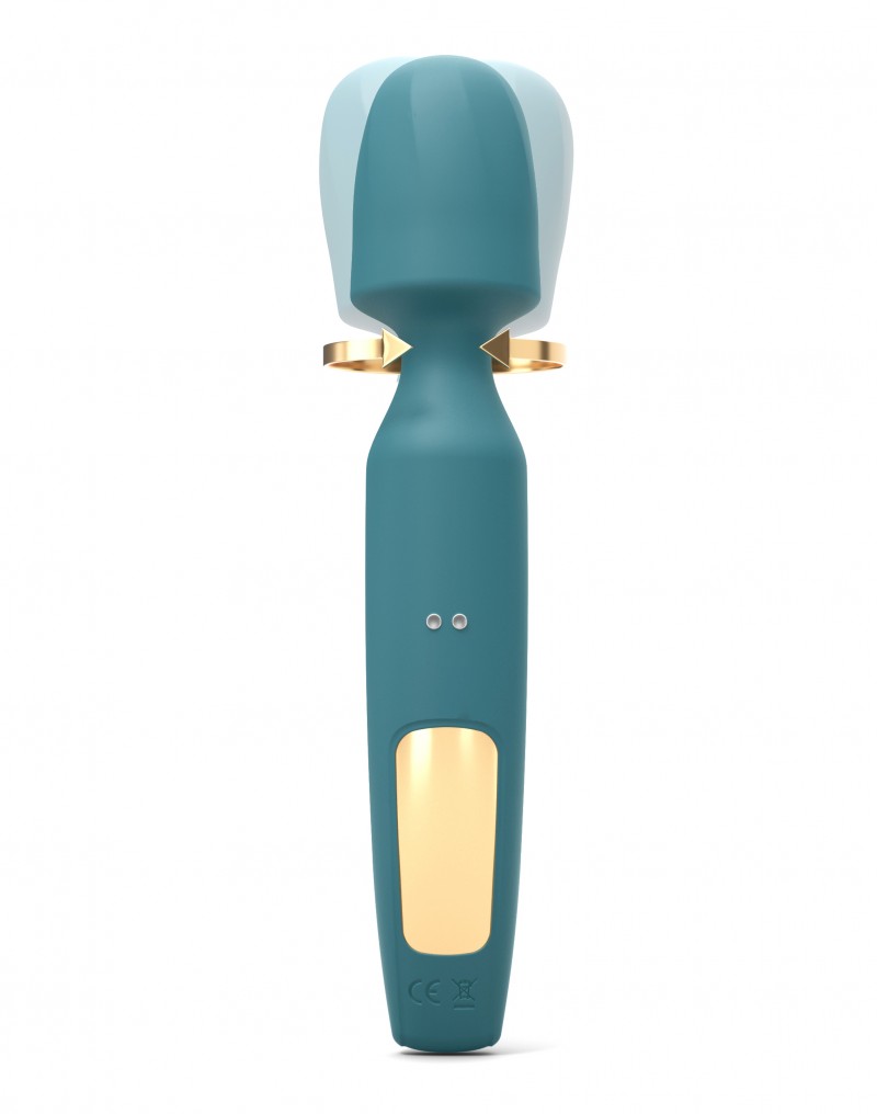 Love to Love - R-Evolution - Zauberstab-Vibrator mit 2 Aufsätzen - Blau