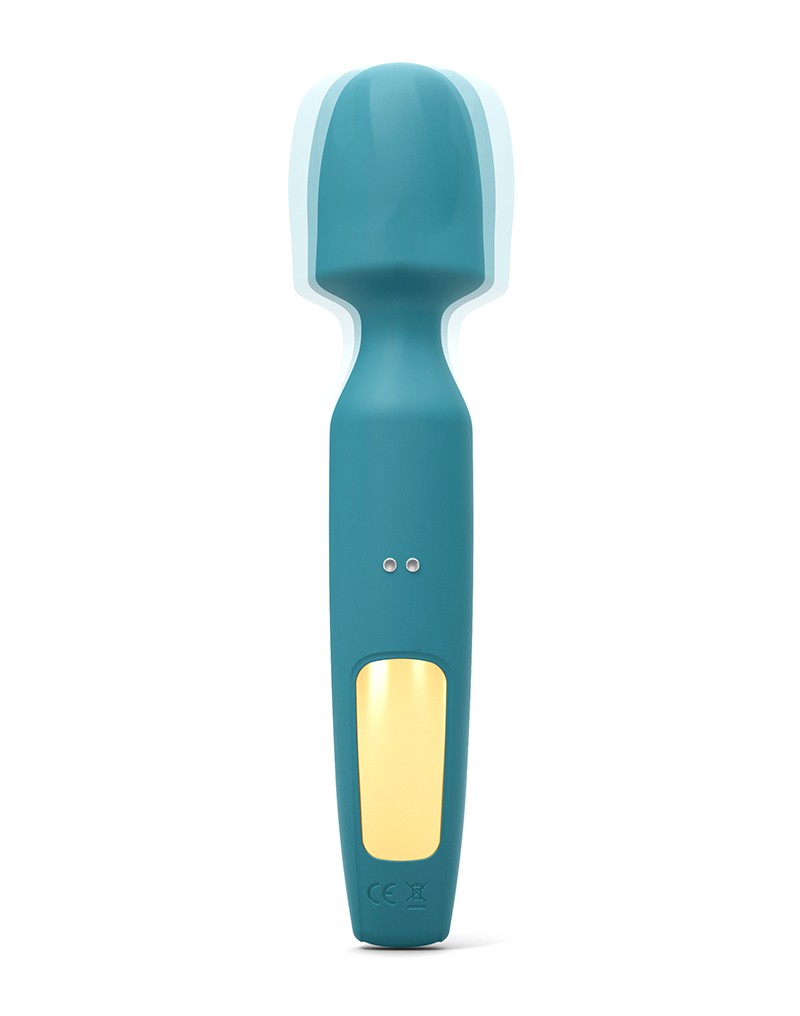 8: Love to Love - R-Evolution - Zauberstab-Vibrator mit 2 Aufsätzen - Blau