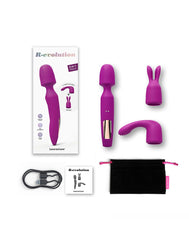 2: Love to Love - R-Evolution - Zauberstab-Vibrator mit 2 Aufsätzen - Rosa