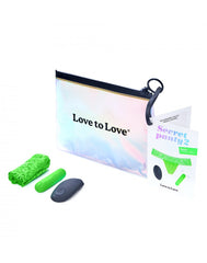 Love to Love - Secret Panty 2 - Panty Vibrator mit Fernbedienung - Grün