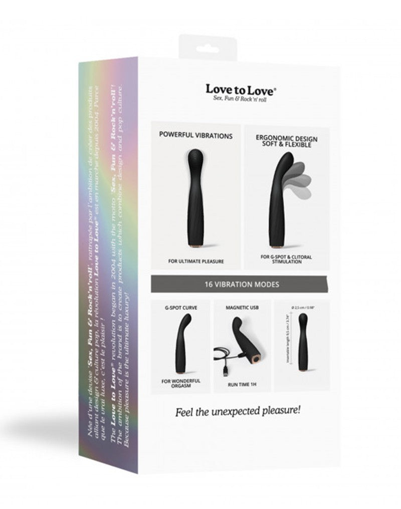 3: Love to Love - Vibrating Feel Me - G-Spot Vibrator - Schwarz