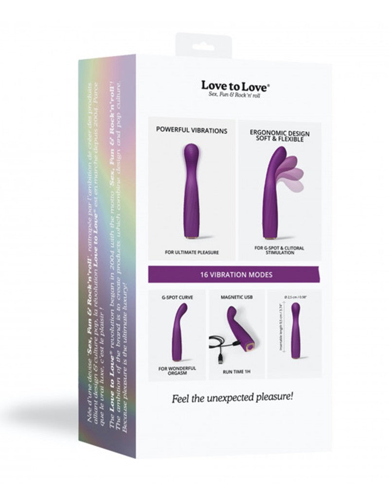 Love to Love - Vibrating Feel Me - G-Spot Vibrator - Violett