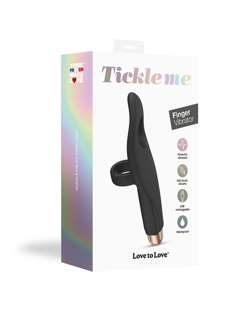 Love to Love - Vibrating Tickle Me - Fingervibrator - Schwarz