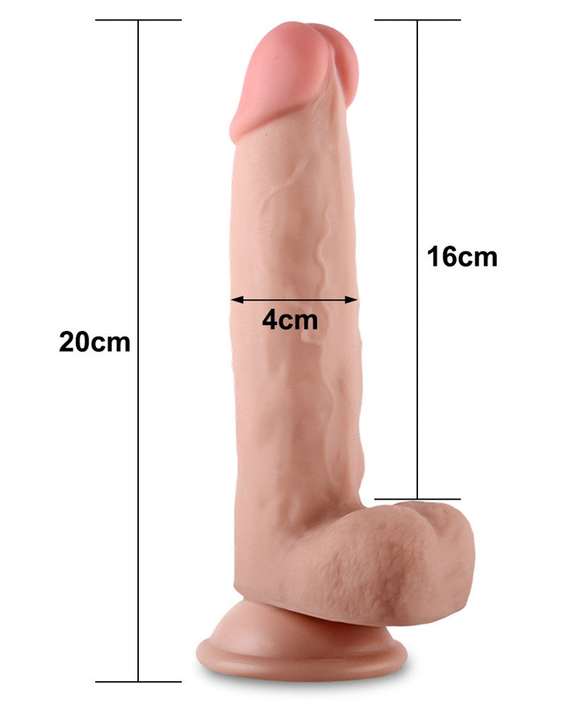 7: LoveToy - 8 inch Sliding Skin Dildo